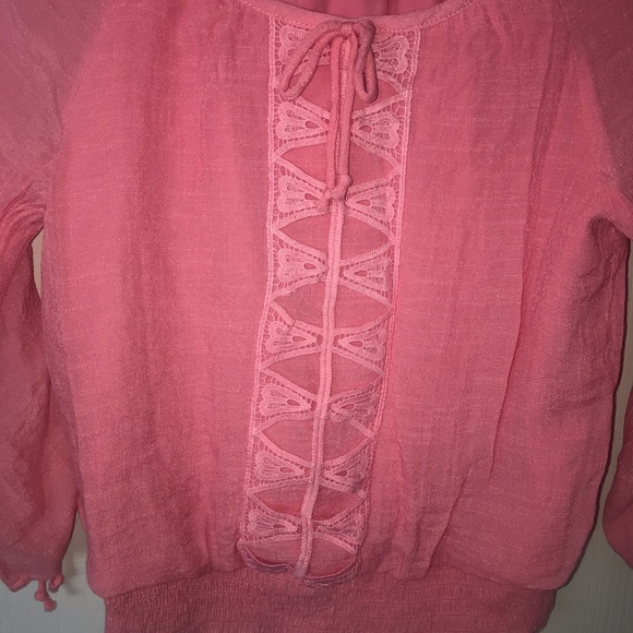 Girls Pink Long sleeve Top - Picture 3 of 4